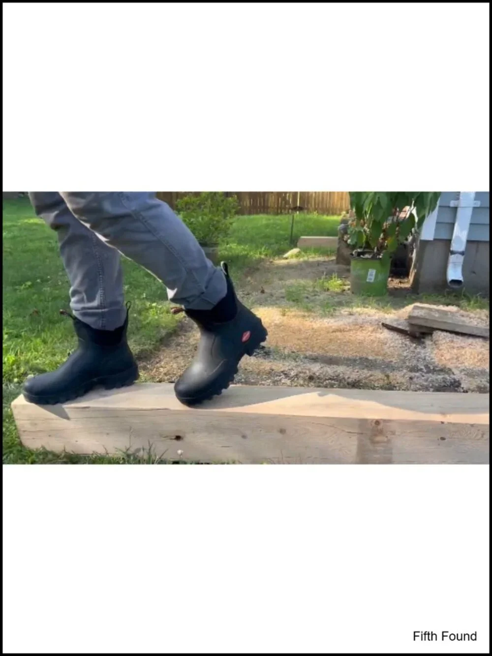 Men's Short Rubber Boots Waterproof Insulated Rain Boots with Comfort Sole